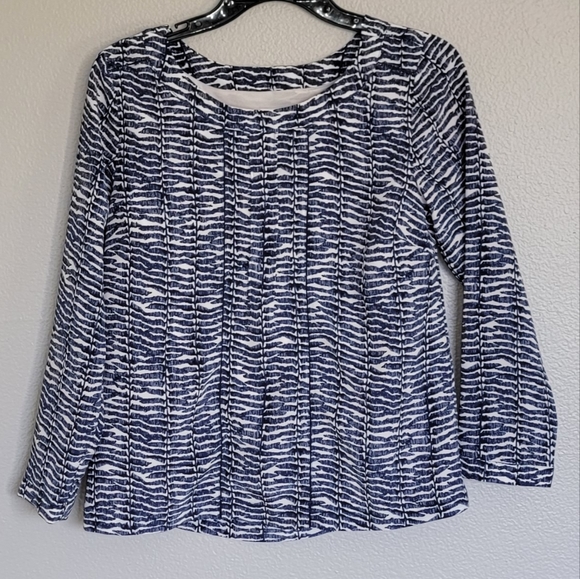 VINEYARD NAVY LONG SLEEVE TOP/  SIZE 0. - Picture 1 of 11